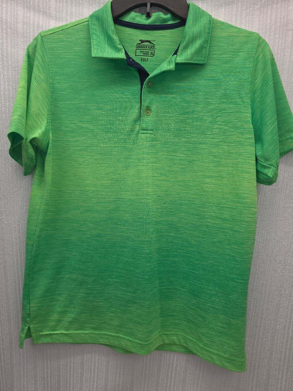 Slazenger Golf Short Sleeve Green Heather Polo Shirt XL
